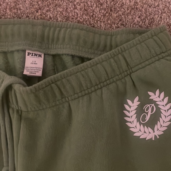 Green PINK flare sweatpants - Picture 2 of 2